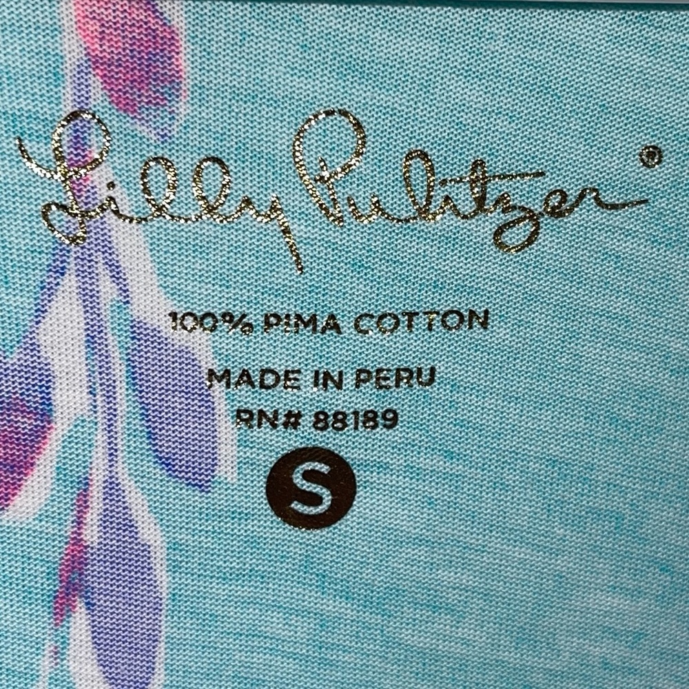 Lilly Pulitzer Riva Shorely Blue Sandstorm V-Neck Dress Size Small - Picture 6 of 7